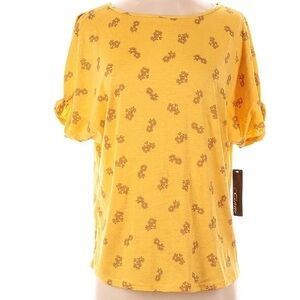 NEW…Colette Cold Shoulder Knit Floral Top